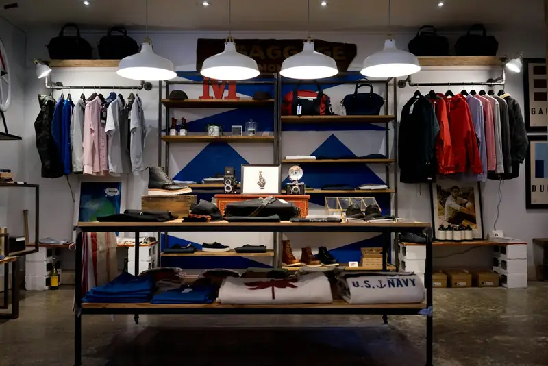 Clothing boutique interior